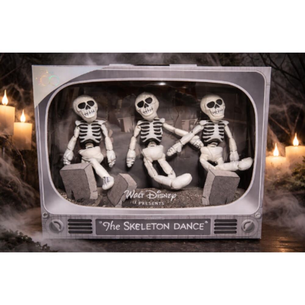 Disney 100 Skeleton Dance Plush Set NEW Sealed Silly Symphony 1929